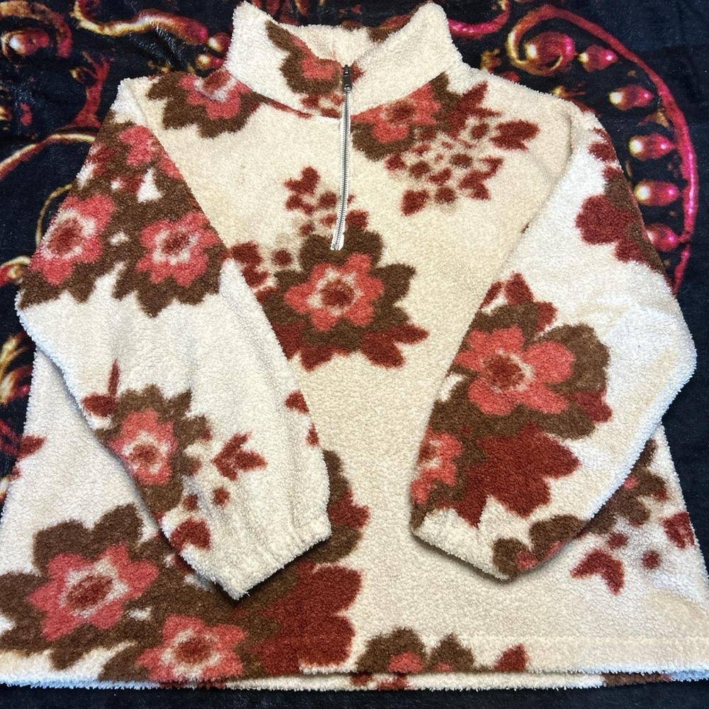 Anthropologie fleece pullover